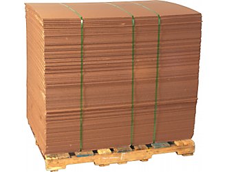 Large Corrugated Cardboard Pads 40"x48" 250 Sheets per Bundle